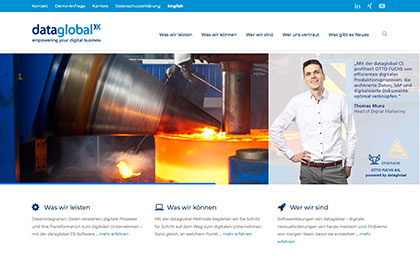 modus_vm realisiert neue Website für die dataglobal GmbH