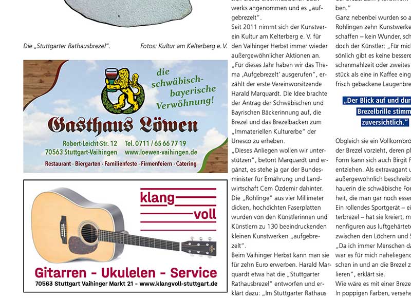 modus_vm Referenz Kommunikation Anzeigenwerbung für das Gasthaus Löwen