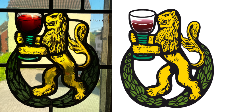 modus_vm Referenz Kommunikation CI-Konzept / Logo für das Gasthaus Löwen