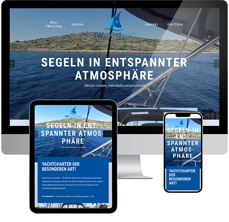 Homepage / Website TW SAILING Stuttgart-Vaihingen / Kroatien